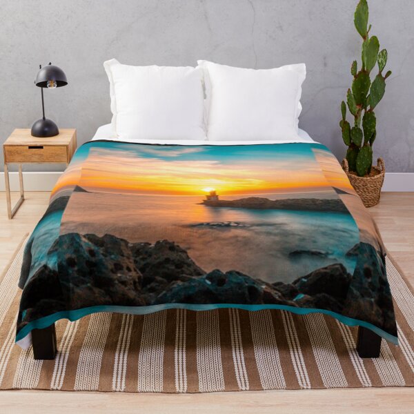 Item preview,    Cute colourful blue sea or ocean or blue water at sunset design designed and sold by BEAUTY ⭐⭐⭐⭐⭐.