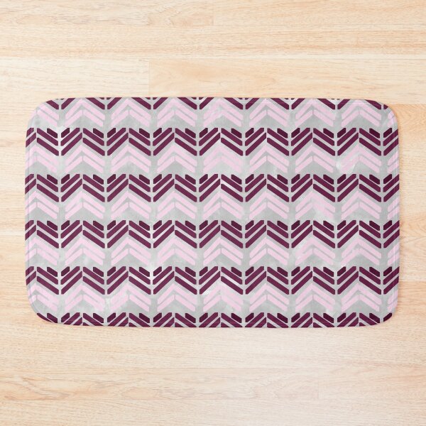 Item preview, Watercolor Hand Drawn Grey Maroon Herringbone Pattern designed and sold by Tamas Das.