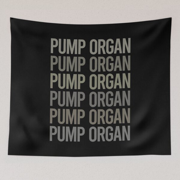 Item preview, Gray Text Art Pump Organ designed and sold by TartSpiderWeb.