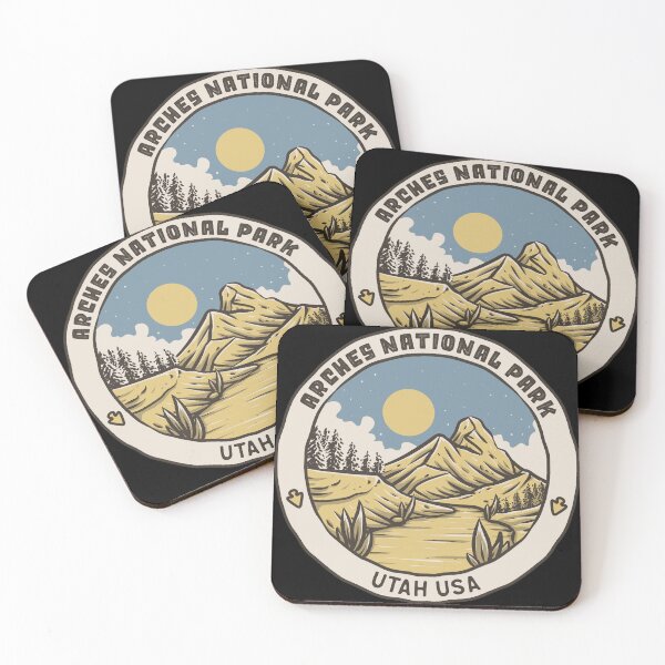 Item preview, Arches National Park Vintage Mountain Path designed and sold by JordanHolmes.