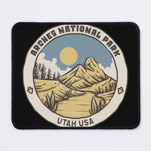 Item preview, Arches National Park Vintage Mountain Path designed and sold by JordanHolmes.