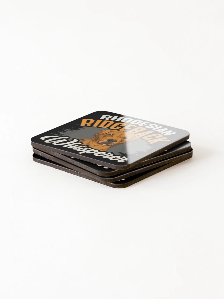 Thumbnail 4 of 5, Coasters (Set of 4), Rhodesian Ridgeback Whisperer Ridgeback Dog designed and sold by Nicholaswikstro.