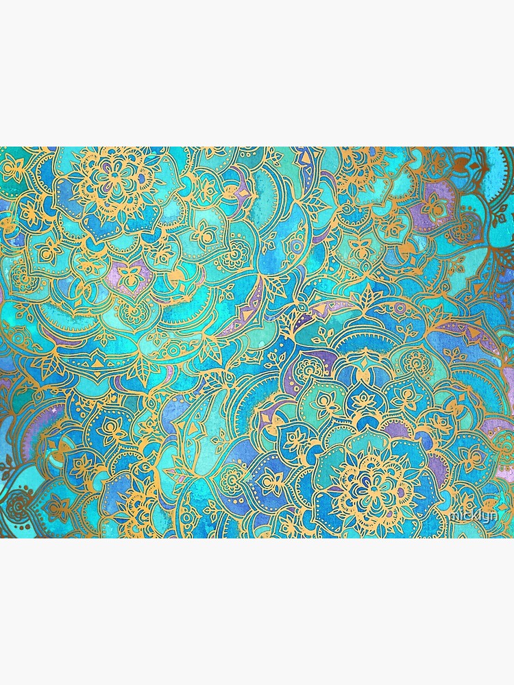 Sapphire & Jade Stained Glass Mandalas by micklyn