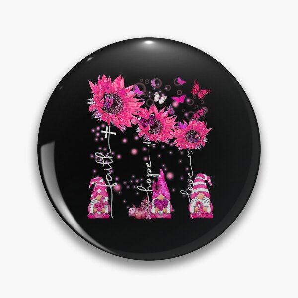 Item preview, Faith Hope Love Gnome Ribbon Breast Cancer Awareness Flower designed and sold by Jordannmw.