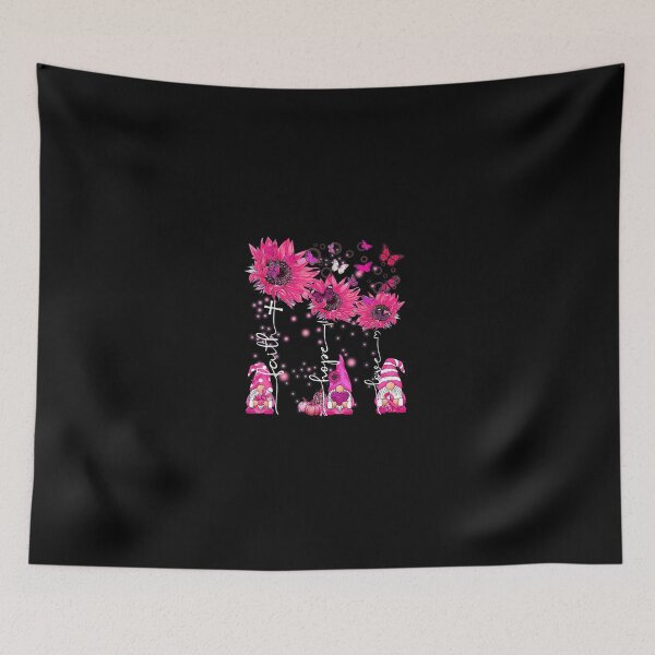 Item preview, Faith Hope Love Gnome Ribbon Breast Cancer Awareness Flower designed and sold by Jordannmw.
