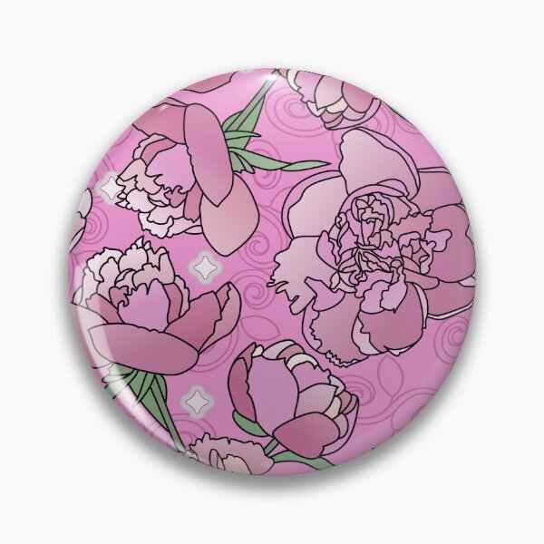 Artikelvorschau, Tossed Pink Peonies on Pink Repeat 5748 entworfen und verkauft von Art in My Loft.