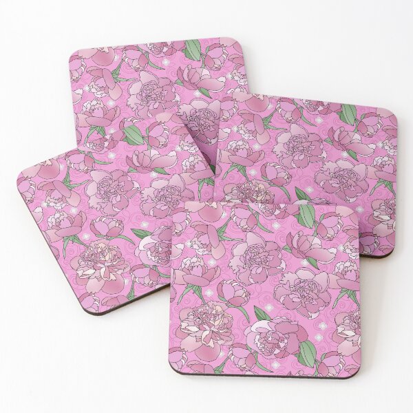 Item preview, Tossed Pink Peonies on Pink Repeat 5748 designed and sold by Art in My Loft.