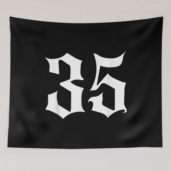 Item preview, Old English Number 35 Thirty-Five designed and sold by Odertwahlgren.