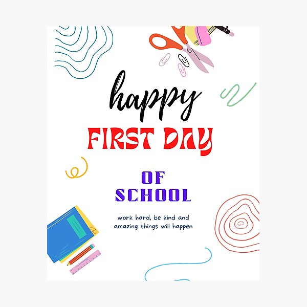 Item preview, Happy First Day of School -T shirt designed and sold by NG4ever.