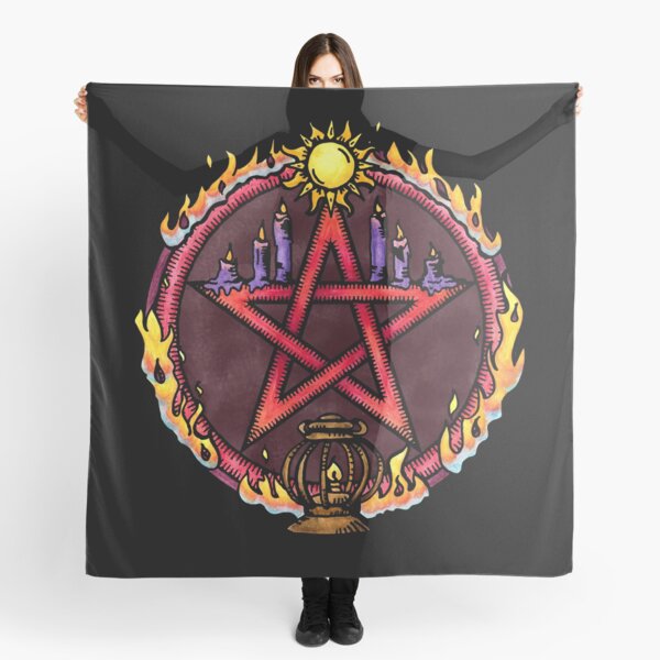 The Pentacle of Fire Scarf