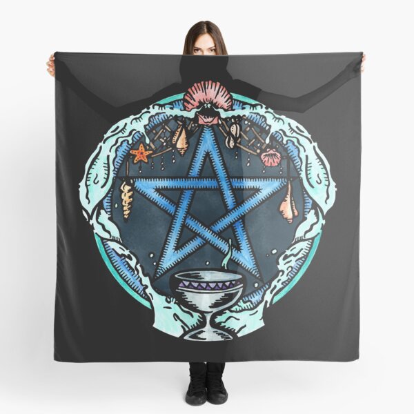 The Pentacle of Water Scarf
