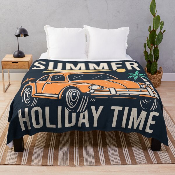 Item preview, Summer Car Holiday Time Illustration designed and sold by rukurustudio.