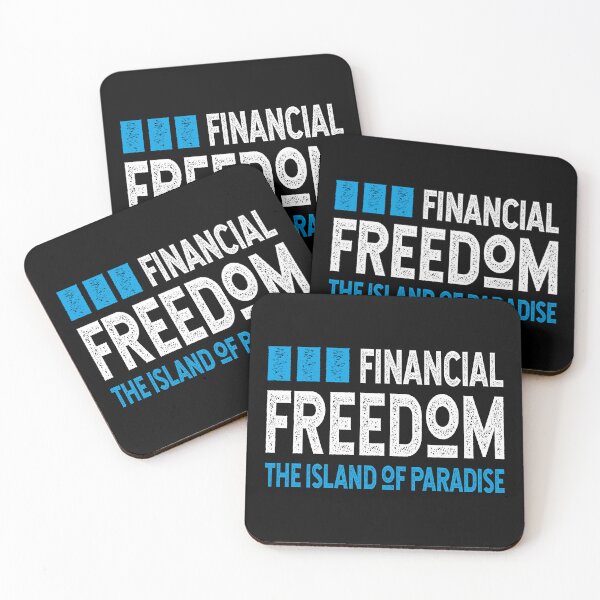 Item preview, Financial freedom the island of paradise for freelancers & hardwork motivation designed and sold by TheLuckyShirts.