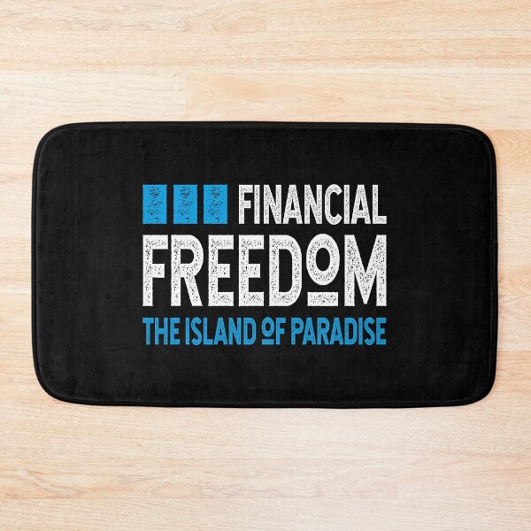 Item preview, Financial freedom the island of paradise for freelancers & hardwork motivation designed and sold by TheLuckyShirts.