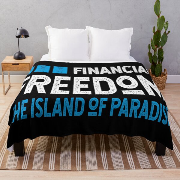 Item preview, Financial freedom the island of paradise for freelancers & hardwork motivation designed and sold by TheLuckyShirts.
