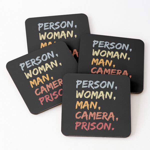 Item preview, Person Woman Man Camera Prison | Funny Political Humor | 2022 Midterm Election designed and sold by KonnichiwaStore.