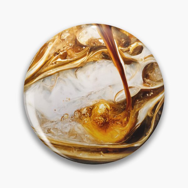 Item preview, Hyper realistic Dalgona Coffee Cup with Gold Resin Art designed and sold by Yellow Coffee.