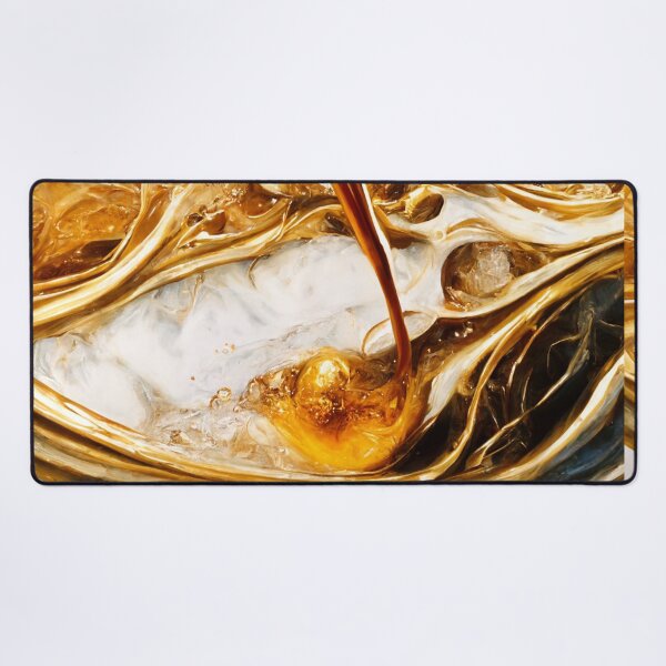 Item preview, Hyper realistic Dalgona Coffee Cup with Gold Resin Art designed and sold by Yellow Coffee.