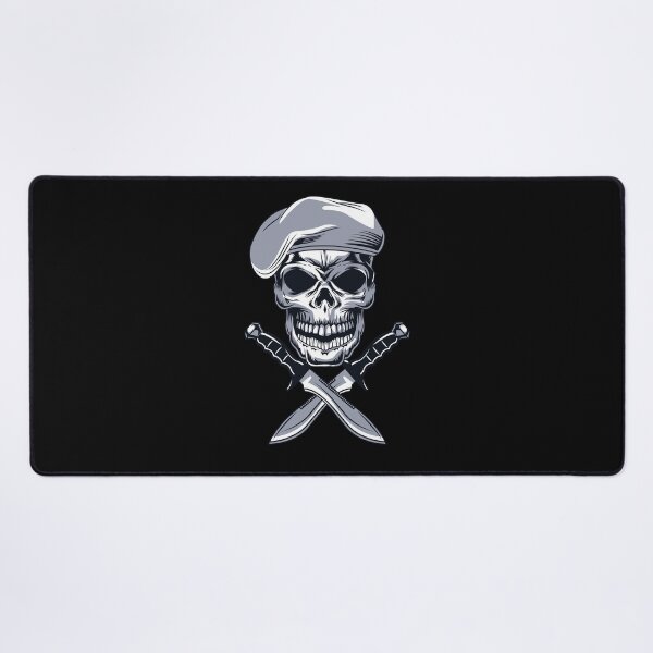 Item preview,  Military Skull Head With Beret & Knifes Stickers & T shirts  designed and sold by Yassin  KM.