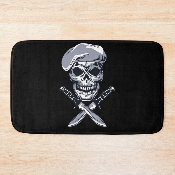 Item preview, Military Skull Head With Beret & Knifes Stickers & T shirts designed and sold by Yassin KM.