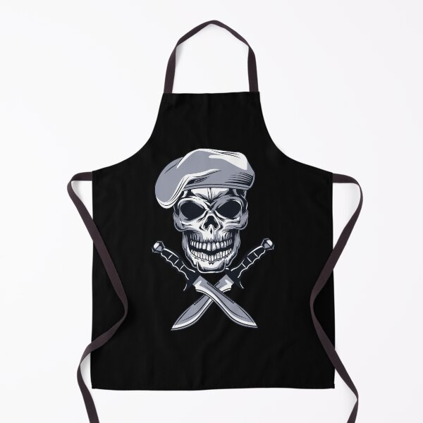 Item preview, Military Skull Head With Beret & Knifes Stickers & T shirts designed and sold by Yassin KM.