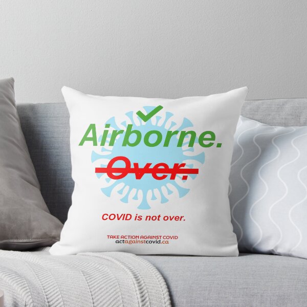 Item preview, COVID: airborne ✅ yes, over ❌. (Apparel/other) designed and sold by actagainstcovid.