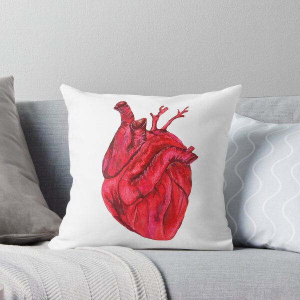 Item preview, Human anatomical heart, vector illustration drawn by hand designed and sold by Verchikowl.
