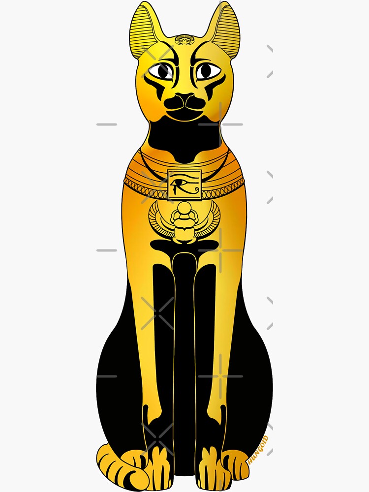 "Bastet Goddess ancient Egypt" Sticker for Sale by Hungold Redbubble