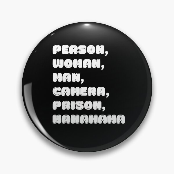 Item preview, Person Woman Man Camera Prison Hahahaha | Funny Political Humor | 2022 Midterm Election designed and sold by KonnichiwaStore.