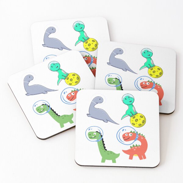 Item preview, Astronaut Dinosaur Sticker Pack  designed and sold by HarithHilali.
