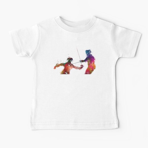 Fencing sport art #fencing Baby T-Shirt