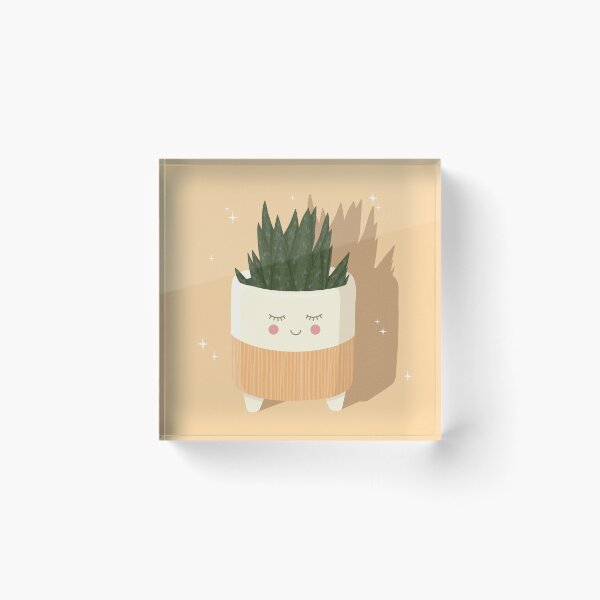 Item preview, Pastel Yellow Smiling Plant Pot designed and sold by Sarah Eichert.
