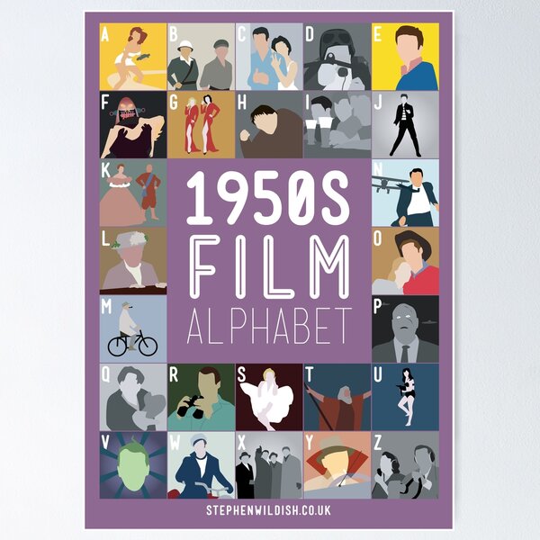 Film Alphabet Posters for Sale | Redbubble