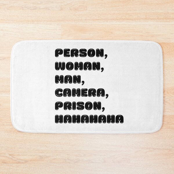 Item preview, Person Woman Man Camera Prison Hahahaha | Funny Political Humor | 2022 Midterm Election designed and sold by KonnichiwaStore.
