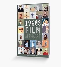 1960s Film Alphabet Greeting Card