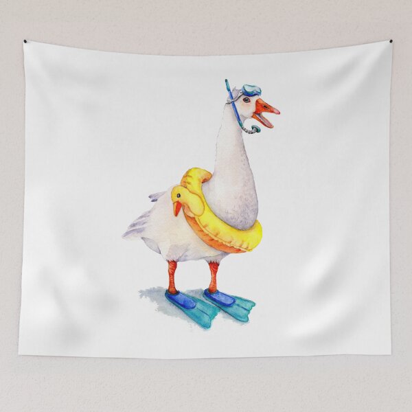 Item preview, Snorkeling Goose designed and sold by Goosi Art.