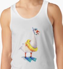 Schnorchelnde Gans Tanktop für Männer