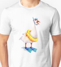 Snorkeling Goose Unisex T-Shirt