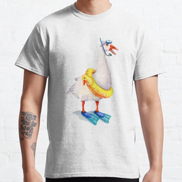 Snorkeling Goose Classic T-Shirt