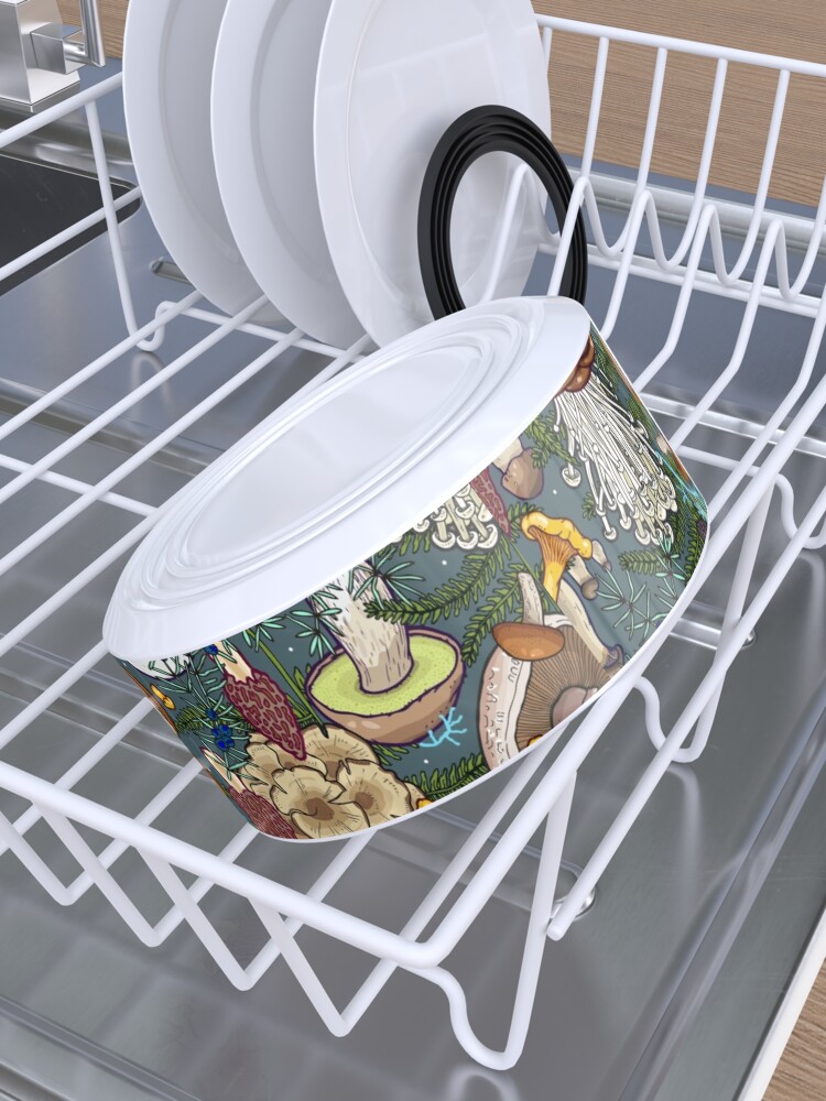 Alternate view of mushroom forest Pet Bowl