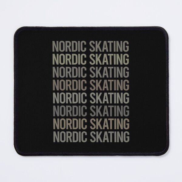 Item preview, Gray Text Art Nordic Skating designed and sold by TarynBrown3126.