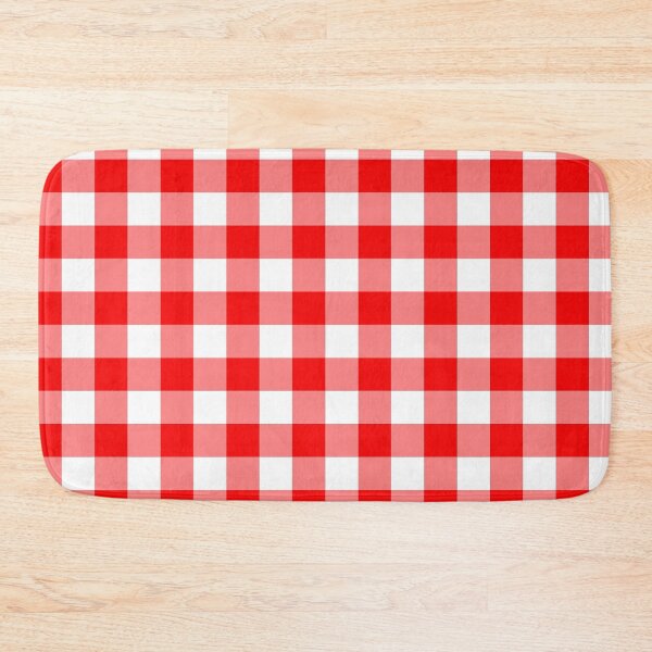 Item preview, Red gingham check pattern designed and sold by LaBelleMaison.