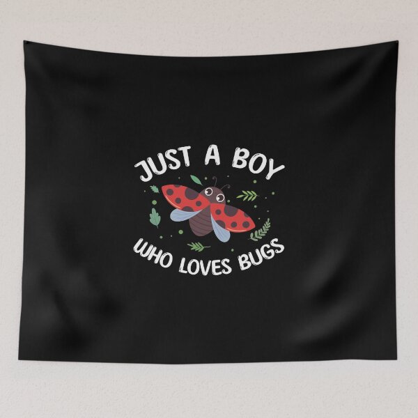 Item preview, Just A Boy Who Loves Bugs Funny Entomologist Bug Species designed and sold by StrongShirts.