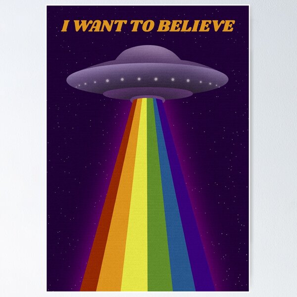 Item preview, Gay UFO I want to believe  designed and sold by ICantFindMyFish.