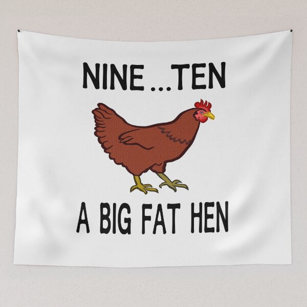 Item preview, Nine, ten a big fat hen designed and sold by BreezeTeeze.