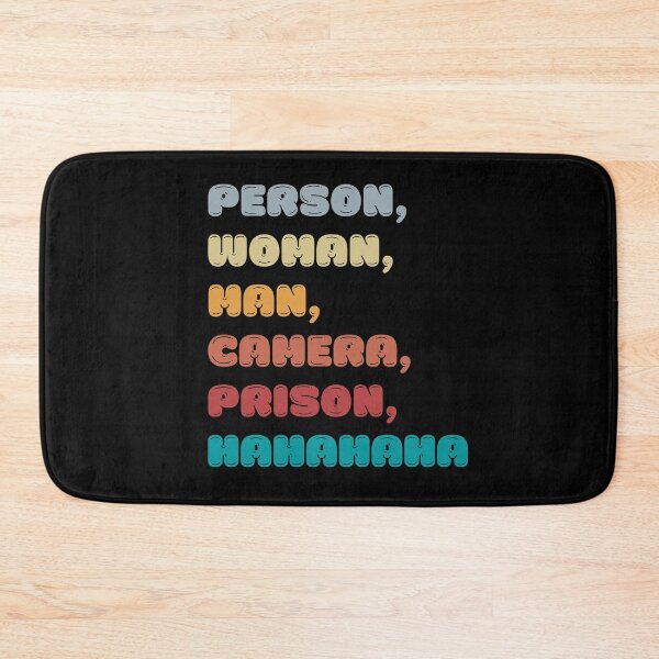 Item preview, Person Woman Man Camera Prison Hahahaha | Funny Political Humor | 2022 Midterm Election designed and sold by KonnichiwaStore.