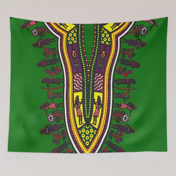 Item preview, Green African Dashiki Inspired designed and sold by basilioafrik.