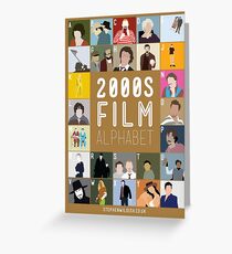 00s Film Alphabet Greeting Card
