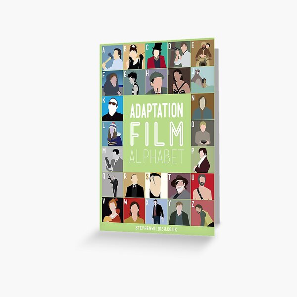 Adaptation Film Alphabet Greeting Card