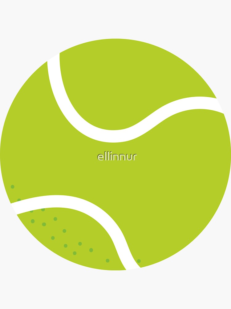 Tennis Ball Sticker For Sale By Ellinnur Redbubble